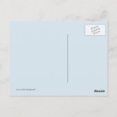 Schwarz-schwarz-karätige Wasserfarbe Postkarte (Rückseite)