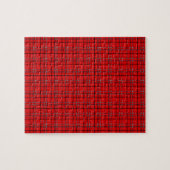 Schwarz-Schwarz-Kariertes Teppichmuster Puzzle (Horizontal)