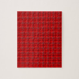 Schwarz-Schwarz-Kariertes Teppichmuster Puzzle