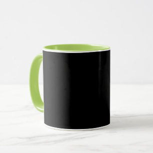 Schwarz-Schwarz, Limettengrün abgesetzt, Tasse