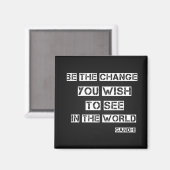 Schwarz sei der Inspirationskurs Magnet (Vorderseite/Rückseite)