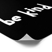 Schwarz-Seil-Freundlichkeit-Typografie Poster (Ecke)