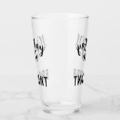 Schwarz sein Okay, um ein brillanter Zitat Text zu Glas (Links)