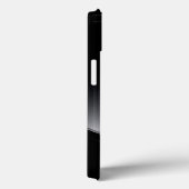 Schwarz Shiny Metallic Print Design Case-Mate iPhone Hülle (Rückseite / Rechts)