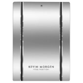 Schwarz-Shiny-Metallische Silbergraue Streifen Klemmbrett (Rückseite)