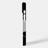 Schwarz-Silber-Agarve-Marmor-Namensskript Case-Mate iPhone Hülle (Rückseite / Links)