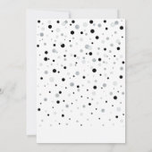 Schwarz-Silber-Balloons | Oh Baby Boy Baby Dusche Einladung (Rückseite)