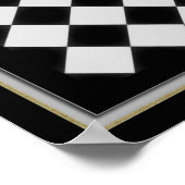 Schwarz-Silber-Bild bewegen Poster (Ecke)