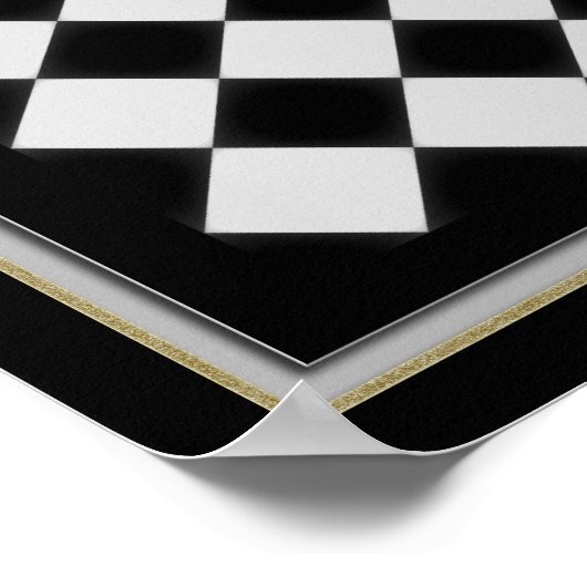 Schwarz-Silber-Bild bewegen Poster (Ecke)