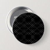 Schwarz-Silber, cool, elegant, einfach, modern Button (Vorne & Hinten)