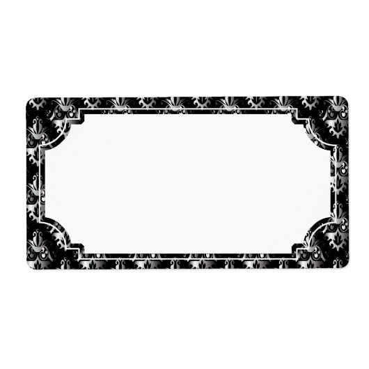 Schwarz-Silber-Damaskus-Muster (Vorne)
