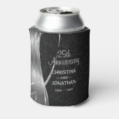 Schwarz-Silber-Damast - Jahrestag kann kühler werd Dosenkühler (Kanne Rückseite)