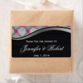 Schwarz-Silber-Diamant-Streifen Wasserflasche-Etik (Insitu)