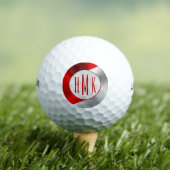 Schwarz-Silber-Geometrie Golfball (Insitu T-Shirt)