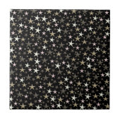 schwarz, silber, glänzend, hell, Stern, Farbe, Fliese (Vorderseite)