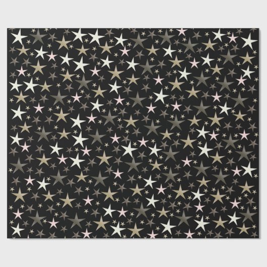 schwarz, silber, glänzend, hell, Stern, Farbe, Geschenkpapier (Flach)