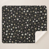 schwarz, silber, glänzend, hell, Stern, Farbe, Sherpadecke (Vorderseite (Horizontal))