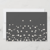 Schwarz-Silber-GlitterWerden Sie mein Ehrenmatron Einladung (Rückseite)