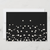 Schwarz-Silber-GlitterWerden Sie mein Ehrenmatron Einladung (Rückseite)