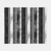 Schwarz-Silber-Glitzer Fleecedecke (Vorderseite (Horizontal))
