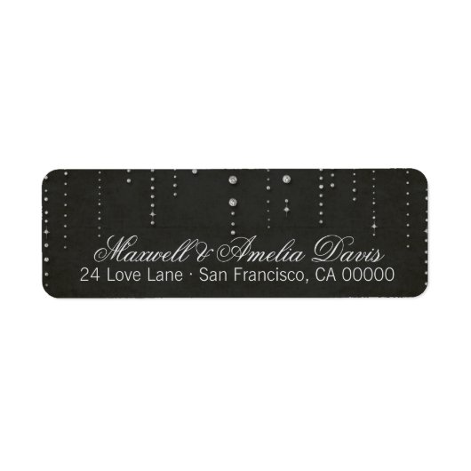 Schwarz-Silber-Glitzer-Look (Vorne)