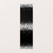 Schwarz-Silber-Glitzer-Netzwerkkarten (Innenseite Aufgefaltet)