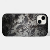 Schwarz-Silber-Grunge-Design Case-Mate iPhone Hülle (Rückseite (Horizontal))