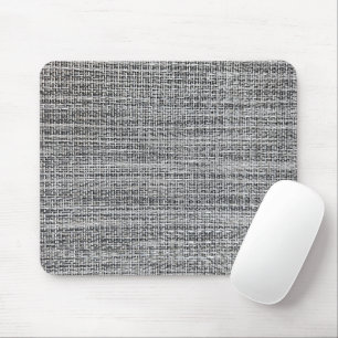 Schwarz-Silber-Leinwand Mousepad