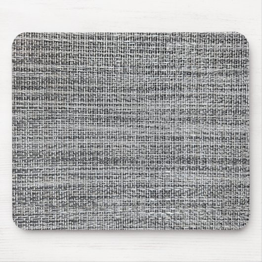 Schwarz-Silber-Leinwand Mousepad (Vorne)