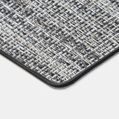 Schwarz-Silber-Leinwand Schreibtischunterlage (Ecke)