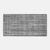 Schwarz-Silber-Leinwand Schreibtischunterlage (Vorderseite)