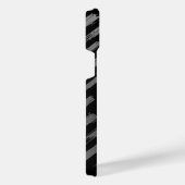 Schwarz-Silber-Metallic-Abstrakt iPhone Hülle (Rechte Seite)