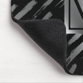 Schwarz-Silber-Metallic-Abstrakt Mousepad (Ecke)