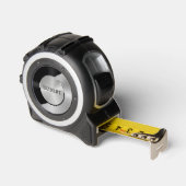 Schwarz & Silber Modernes geometrisches Design Maßband (Winkel)