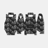 Schwarz-Silber-Motorrad Geschenkschachtel (Ungefaltet)