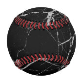 Schwarz-Silber-Venenmarmor Baseball (Rückseite)