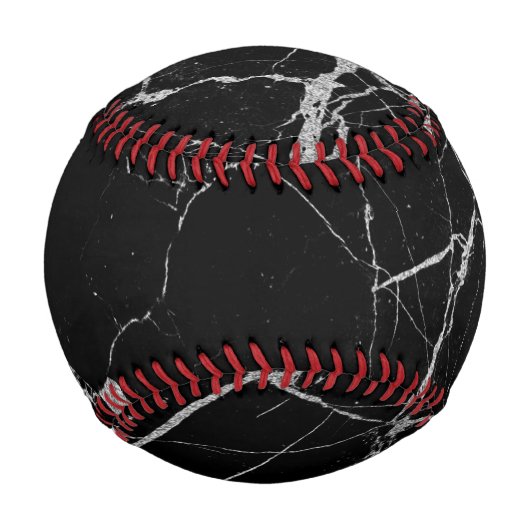 Schwarz-Silber-Venenmarmor Baseball (Rückseite)