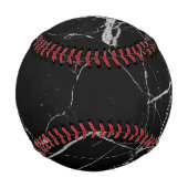 Schwarz-Silber-Venenmarmor Baseball (Vorderseite)