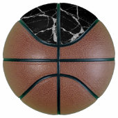 Schwarz-Silber-Venenmarmor Basketball (Rechts)