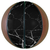 Schwarz-Silber-Venenmarmor Basketball (Vertikal)