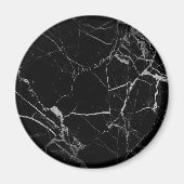 Schwarz-Silber-Venenmarmor Magnet (Vorne)