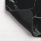 Schwarz-Silber-Venenmarmor Mousepad (Ecke)