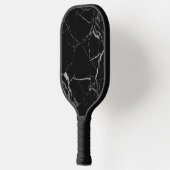 Schwarz-Silber-Venenmarmor Pickleball Schläger (Links)