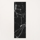 Schwarz-Silber-Venenmarmor Yogamatte (Vorderseite)