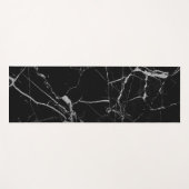 Schwarz-Silber-Venenmarmor Yogamatte (Vorderseite (Horizontal))