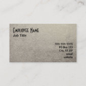 Schwarz-Silberfolie-Foto Visitenkarte (Rückseite)