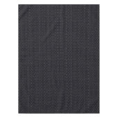 Schwarz & Silberwabenkabel Elegantes geometrisches Tischdecke (Vorderseite)