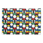 Schwarz-skandinavisches Bauhaus-Muster Mitte des J Kissenbezug (Rückseite)