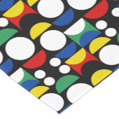 Schwarz-skandinavisches Bauhaus-Muster Mitte des J Kurzer Tischläufer (Ecke)