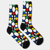 Schwarz-skandinavisches Bauhaus-Muster Mitte des J Socken (Rechts)